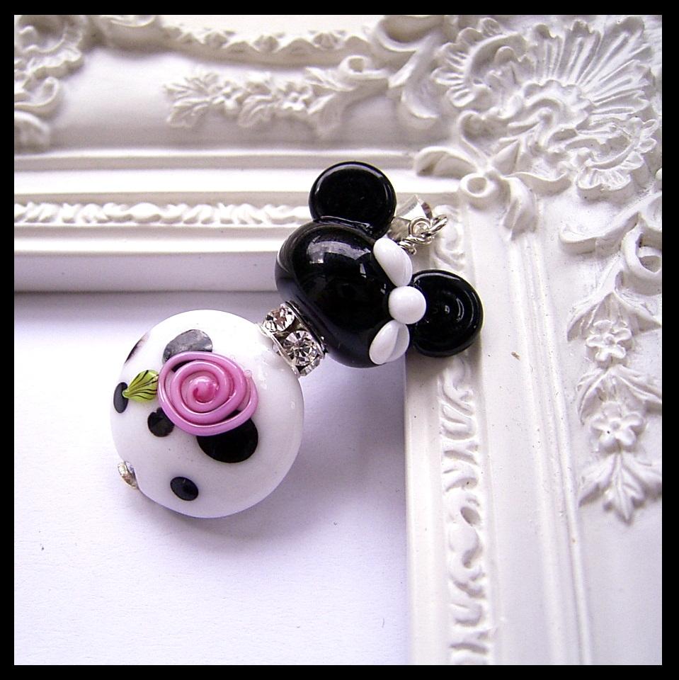 Paris Chic Minnie Mouse Disney Inspired Pendant by Magical Charms