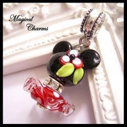 Minnie Mouse Inspired Pendant/Pandora Style Charm